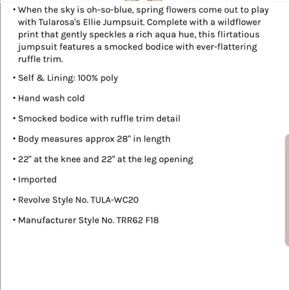 TULAROSA Ellie Jumpsuit - Picture 4 of 8